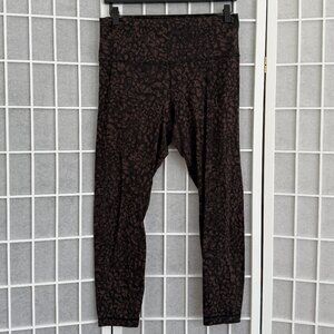 Lululemon Align Leggings Leopard Abstract Print 12 25" Length